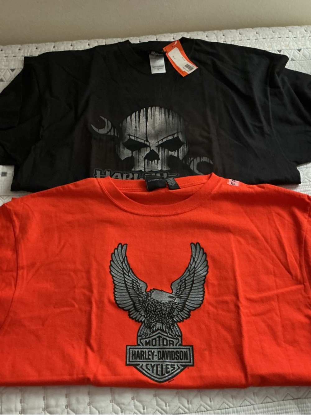 Harley-Davidson Vintage T Bundle Denton County Tx and Trips Sz XL - Picture 3 of 4